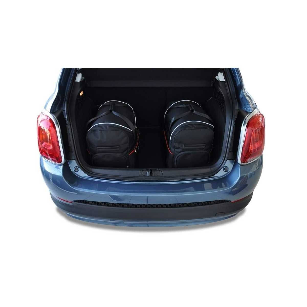 KJUST Kofferraum Taschen Set fuer FIAT 500X MHEV ab Bj. 2022 3er-Set - 7014023