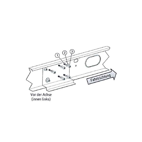 Easydriver Adapter Reich 227-21501s AL-KO M-Chassis 1900-2000 kg