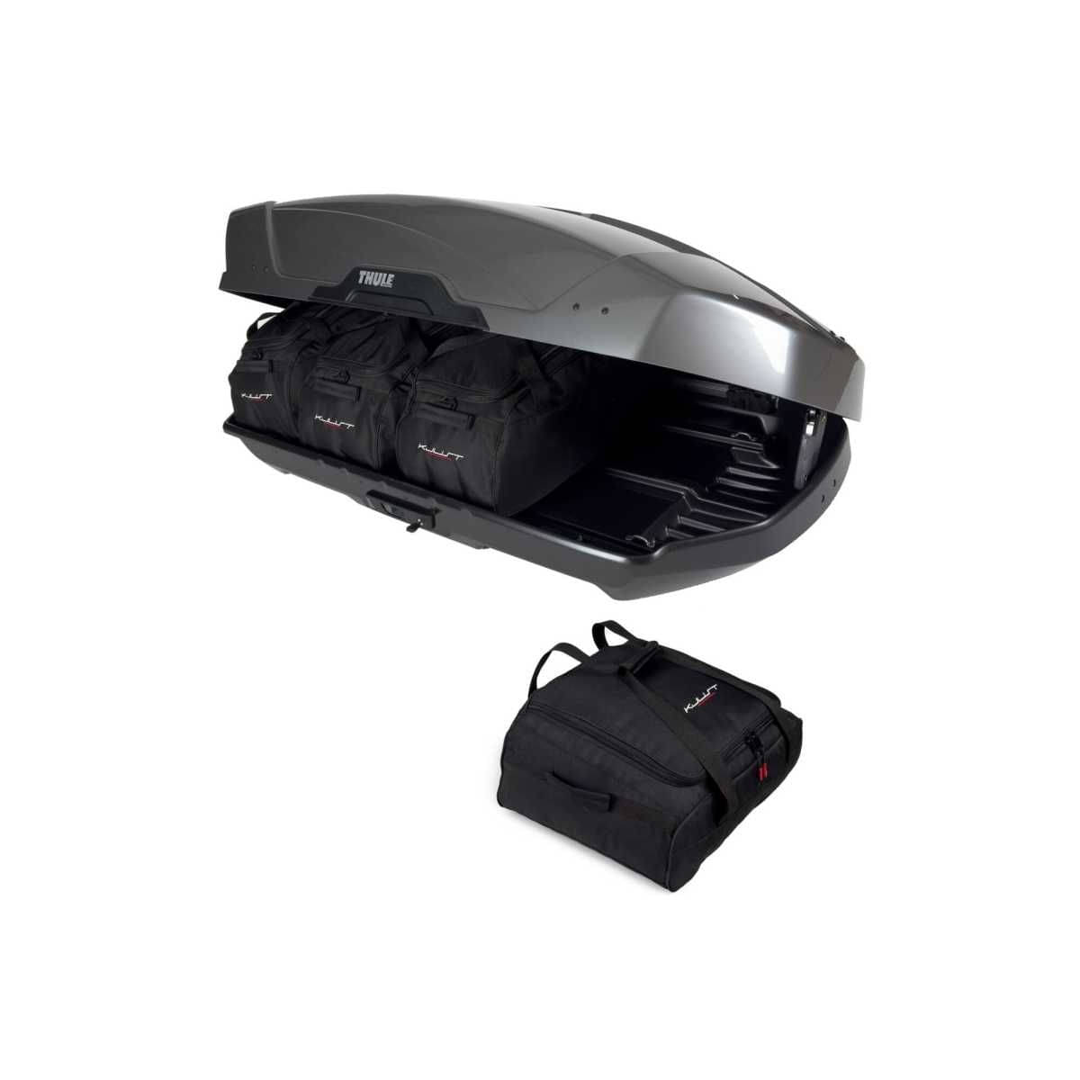 KJUST Dachboxen Taschen Set fuer Dachbox THULE MOTION XT M 4er-Set - 13148