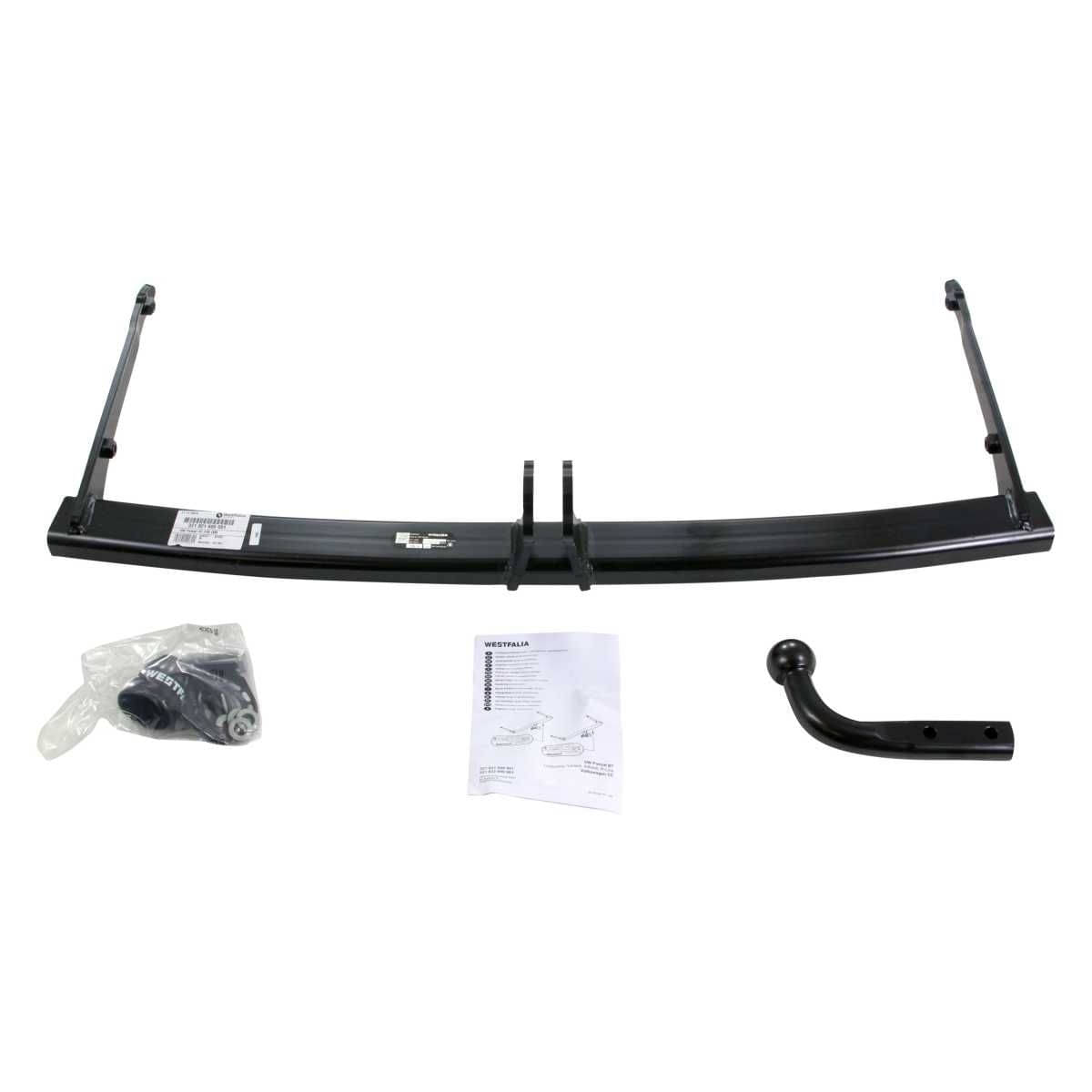 Westfalia Starre Anhaengerkupplung fuer VW Passat Variant-Limousine -B7- -BJ 08-2010-12-2014- VW Passat CC -BJ 11-2011-12-2016- - im Set mit 13-pol. fahrzeugspezifischem Elektrosatz - 321821900113