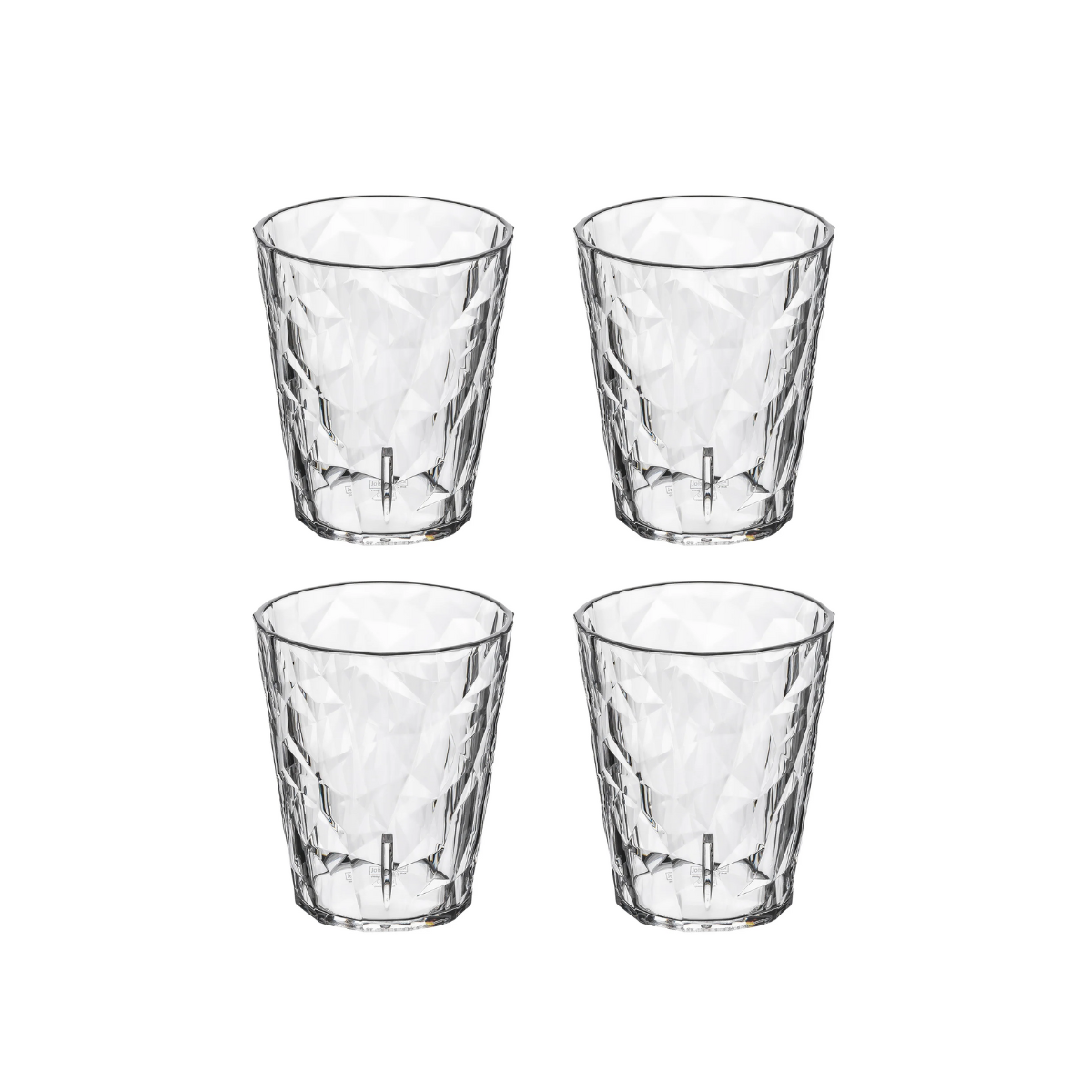 KOZIOL Superglas CLUB NO. 1 Trinkglas 250 ml 4er-Set - 4409535