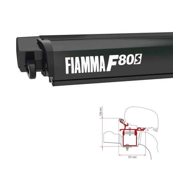 Markise FIAMMA F80 S 320 Royal grey Gehäuse deep black inkl. Adapterkit VW Crafter II MAN TGE H3 L3 Markise FIAMMA F80 S 320 Royal grey Gehaeuse deep black inkl. Adapter VW Crafter II MAN TGE H3 L3 ab 2017 ohne Schiene auf dem Dach