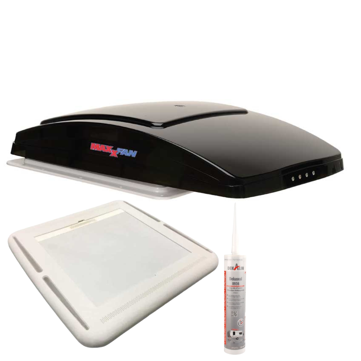 MAXXAIR MaxxFan Deluxe Dachluefter smoke - Komplettset - 00-7500KI40 00-03901l