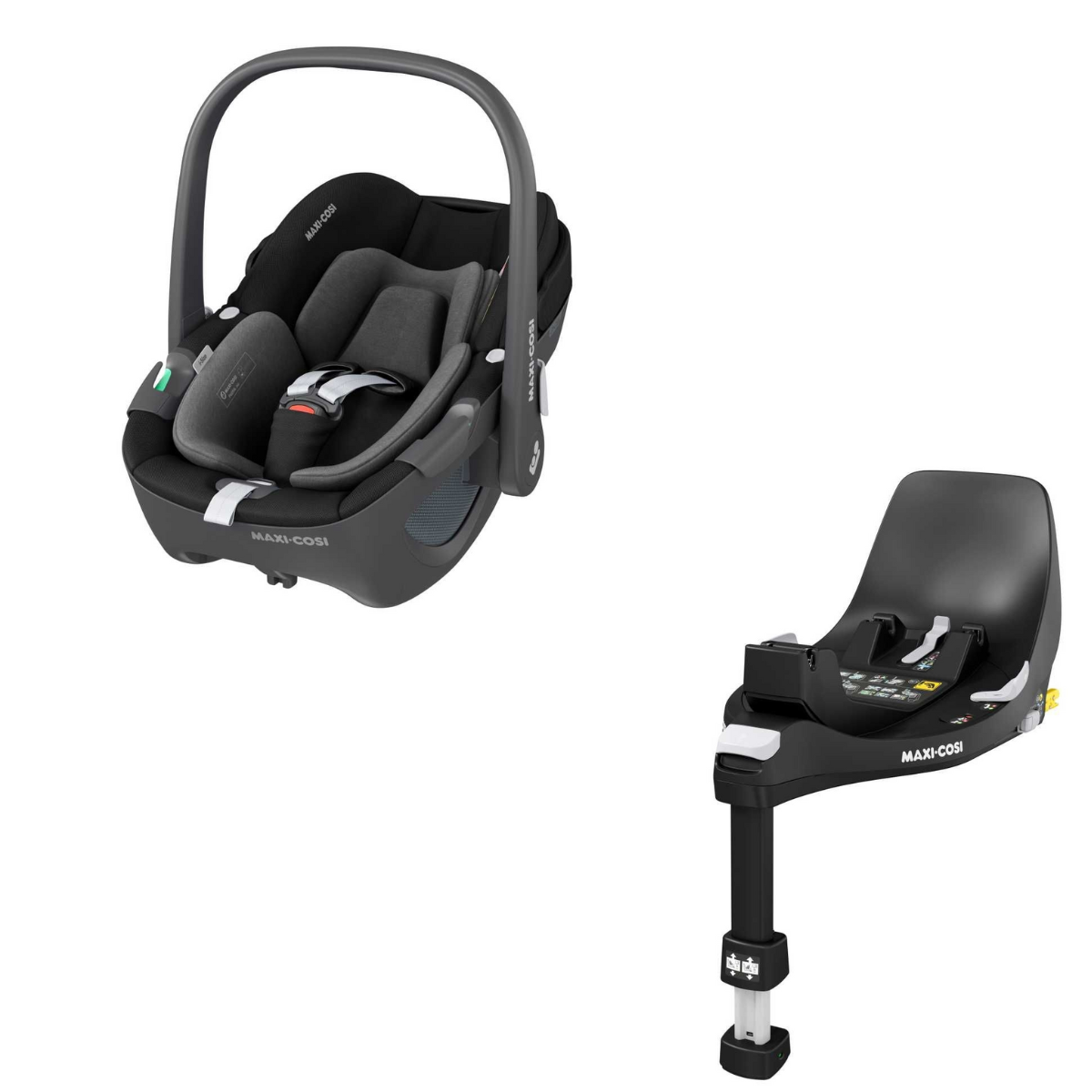 MAXI-COSI Babyschale PEBBLE 360 Essential Black - Basisstation FAMILYFIX 360 - 8044672110 8043010110