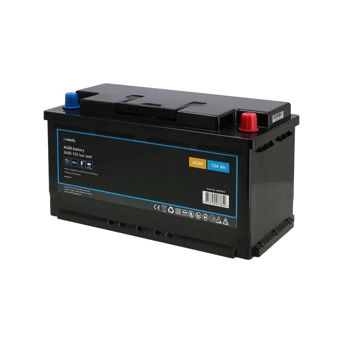 MESTIC MAB-104 Untertistz AGM-Batterie, 12 V, 104 Ah MESTIC MAB-104 Untertistz AGM-Batterie- 12 V- 104 Ah - 1518500