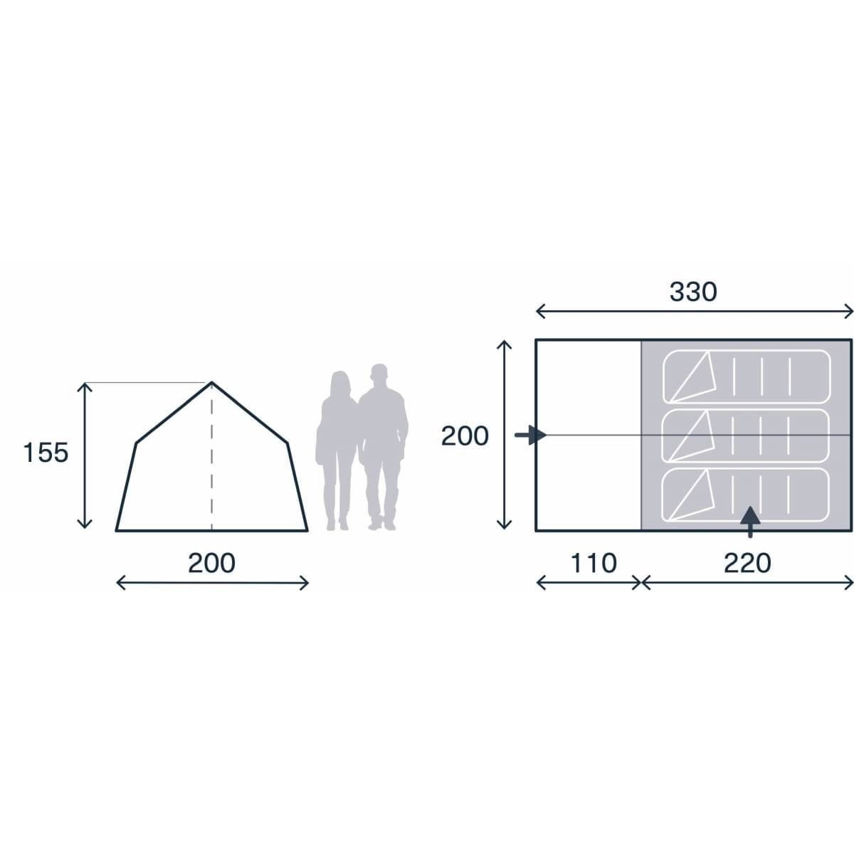 KAMPA Campingzelt Moongazer 23 - 9120002490