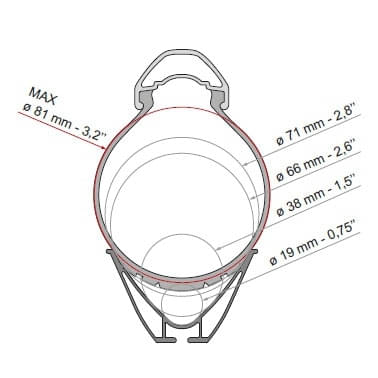FIAMMA Carry Bike Frame Deep Black Fahrradtraeger Fiat Ducato-Peugeot Boxer-Citroen Jumper ab Bj. 2006 fuer 3 Raeder - 02096-40A 08753-01A 08831A01A 98656M567
