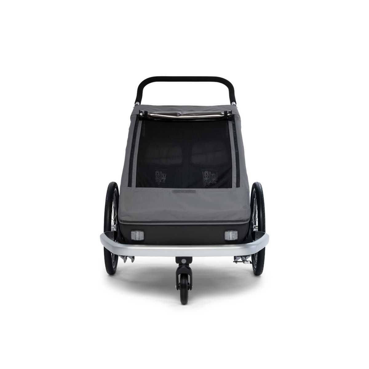 CROOZER Kinderfahrradanhaenger Kid Keeke 2 2in1-Set Mountain Grey - 121001623