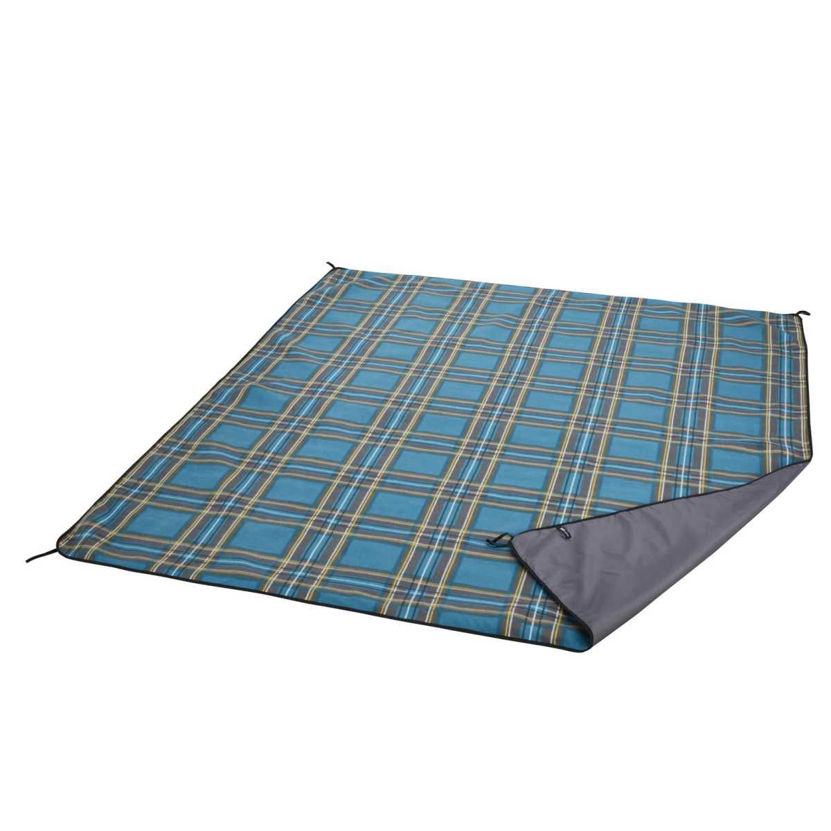 UQUIP Picknickdecke SCOTTY XXL 240 x 200 cm petrol-grau - 243103