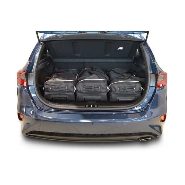 Car Bags K12101S Kia Ceed Bj- 18-heute m- verstellb- Ladeboden in oberer Pos- Reisetaschen Set- Auf Ihr Auto massgeschneidert- Das Original