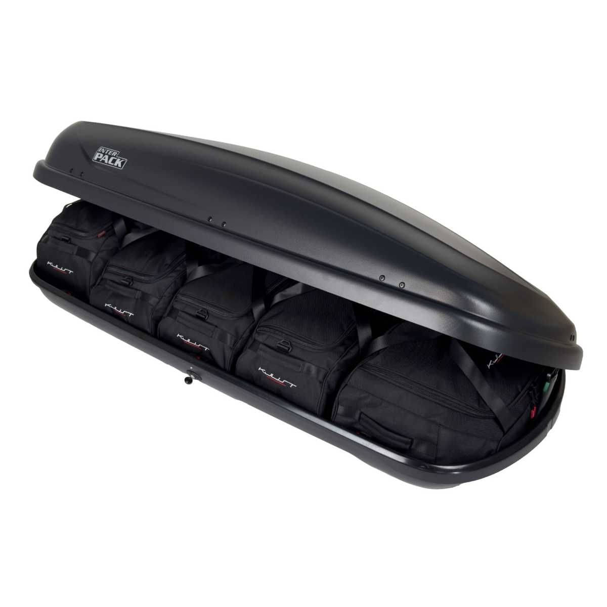 KJUST Dachboxen Taschen Set fuer Dachbox INTERPACK TRAXER 6.6 5er-Set - 13205
