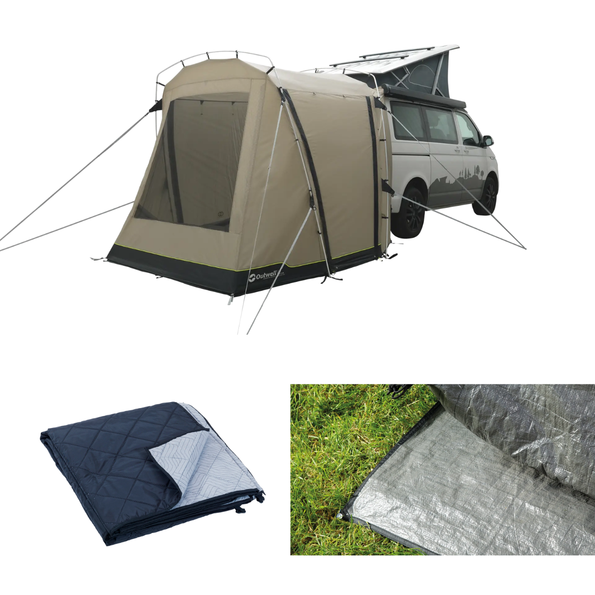 Outwell Busvorzelt Heckzelt Desert Van inkl. Teppich und Unterlage - 111556