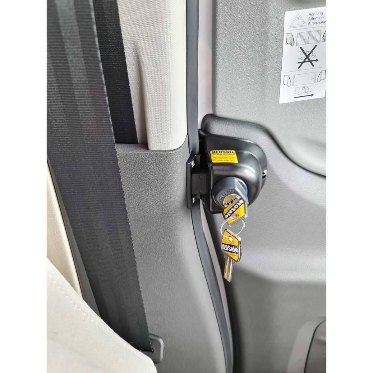 HEOSolution HEOSafe Tuersicherung Ford Transit ab Bj. 07-2014 Abschliessbar 2er-Set - 14656