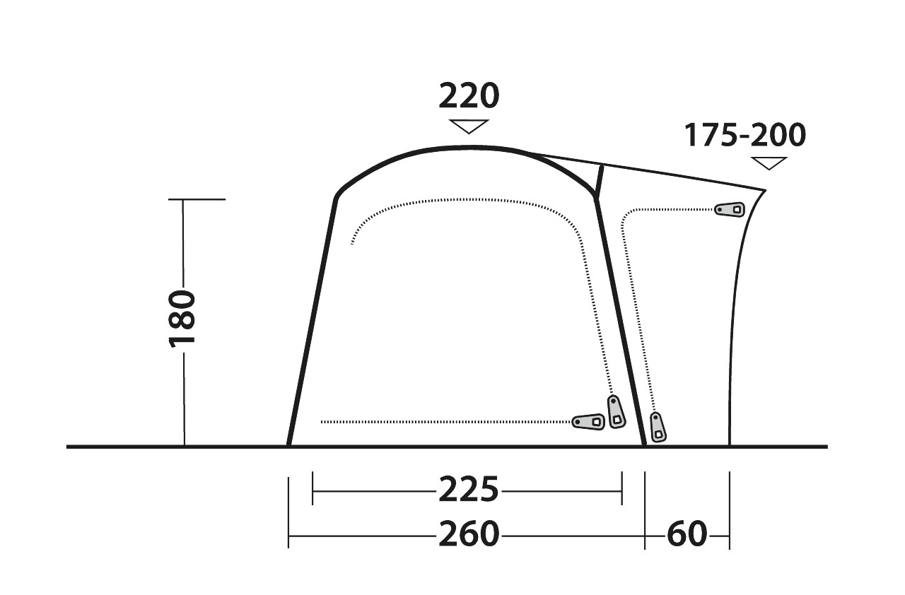 Outwell Busvorzelt Milestone Lux - 111348