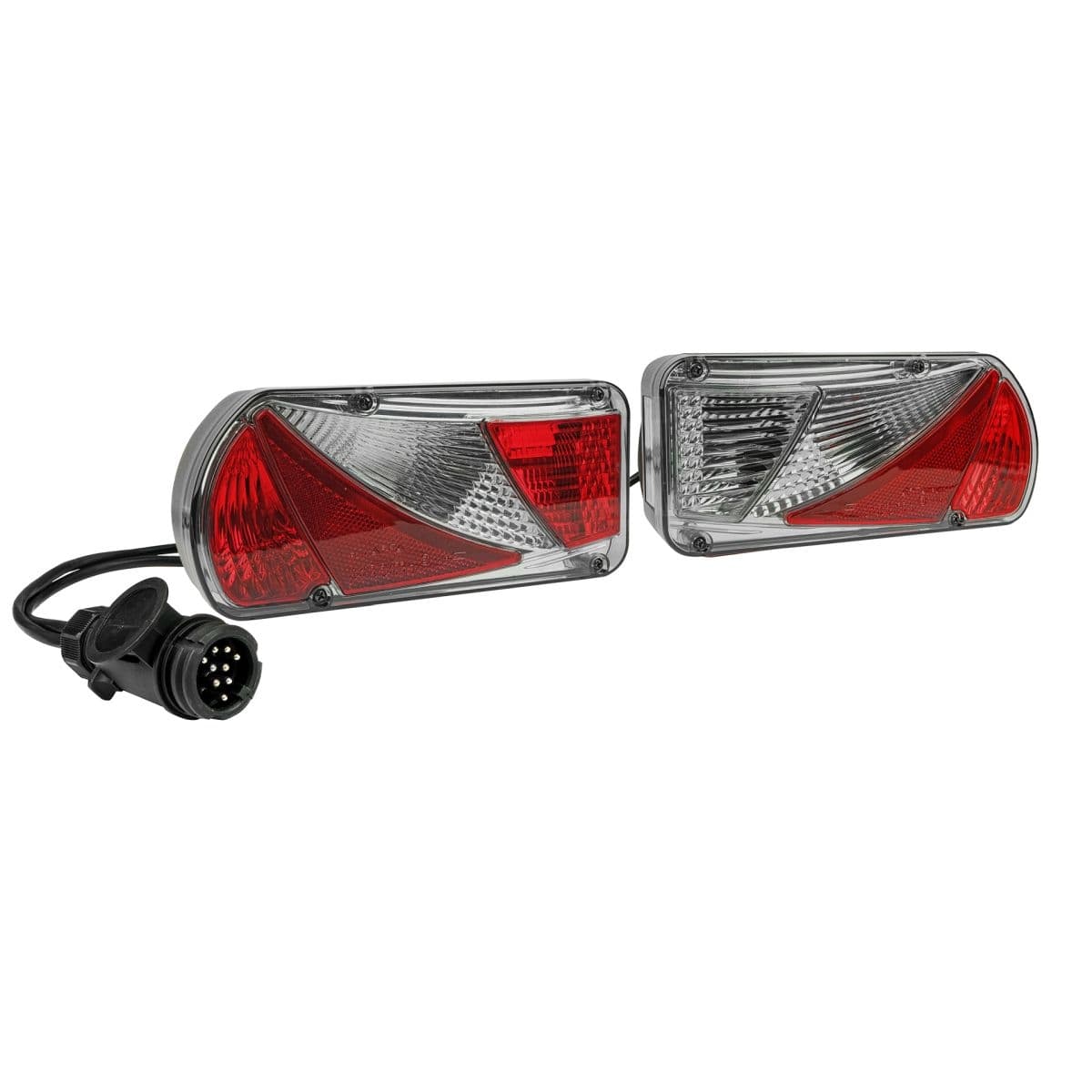 Ersatzteil EUFAB Rückleuchten-Set mit Kabel lang für SD260 silber/black Ersatzteil EUFAB Rueckleuchten-Set mit Kabel lang fuer SD260 silber-black - 90875