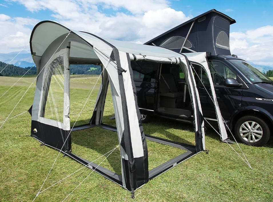 DWT aufblasbares Bus-Vorzelt RODEO AIR 320 x 200-100 cm Anbauhoehe 180-220 cm - 2110100