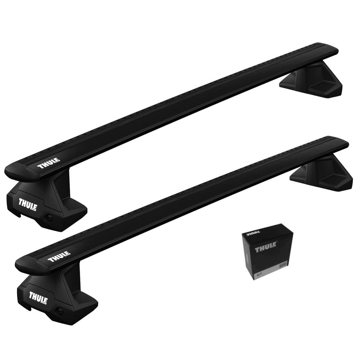 THULE Dachträger WingBar Evo Black 7105 7113 B 5476 Kompletter THULE Dachtraeger Evo mit WingBar Evo Black Aluschienenprofilen