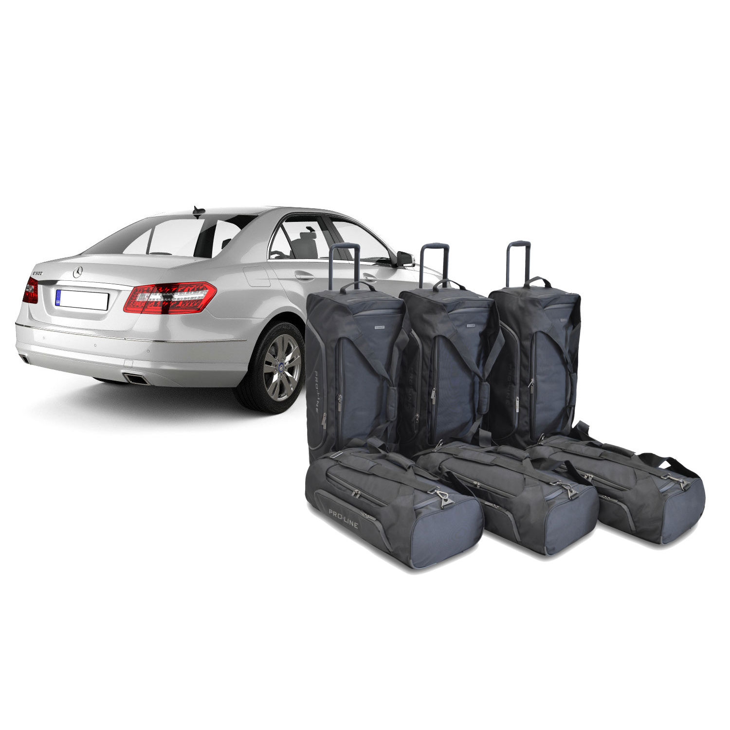 Car Bags Pro-Line M23101SP Mercedes E-Klasse -W212- Limousine Bj- 09-16 Reisetaschen Set- Auf Ihr Auto massgeschneidert- Das Original