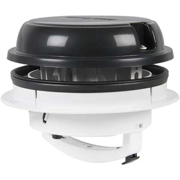 MAXXAIR MaxxFan Dome Dachluefter schwarz PLUS mit LED MMD-3812B