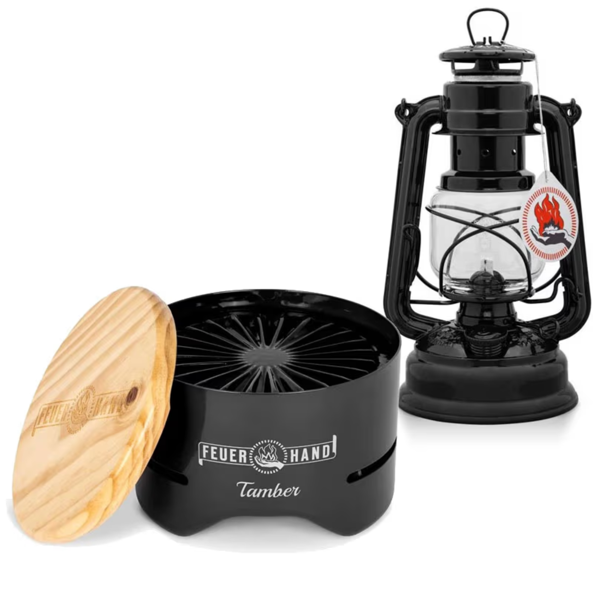 FEUERHAND Geschenkset Tamber + Sturmlaterne 276 FEUERHAND Geschenkset Tamber - Sturmlaterne 276