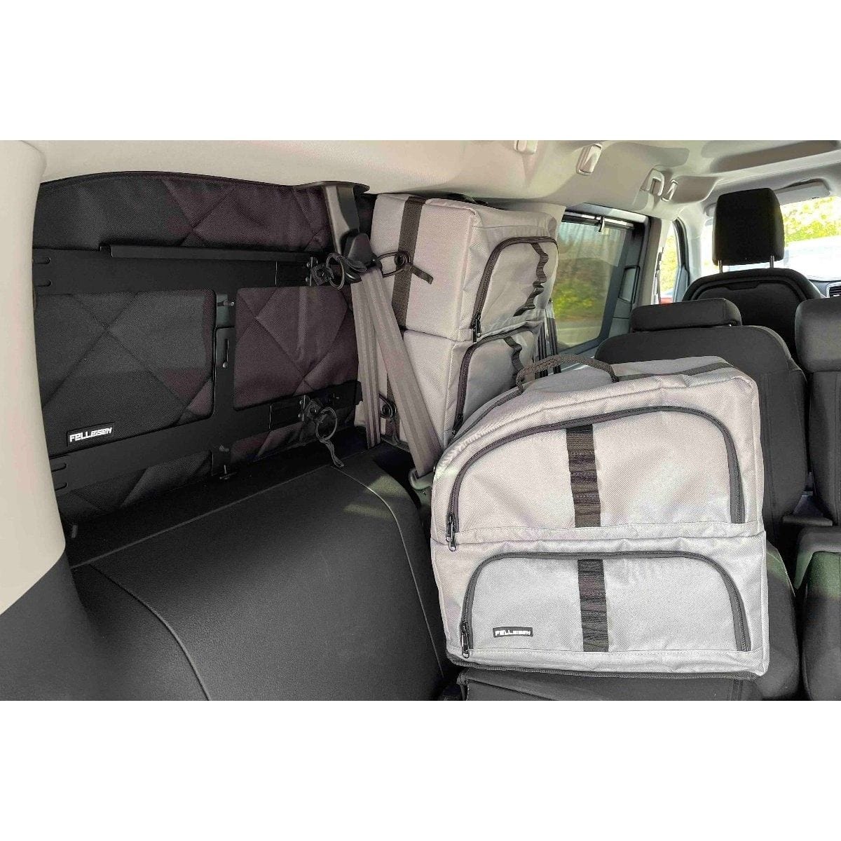 Fenstertaschen-Set FELLEISEN 1x BasicONE_ST - 1x halbrunde Tasche fuer PSA-Bus L3- Fahrerseite- Hellgrau- ohne Thermomatte TST 0102 34