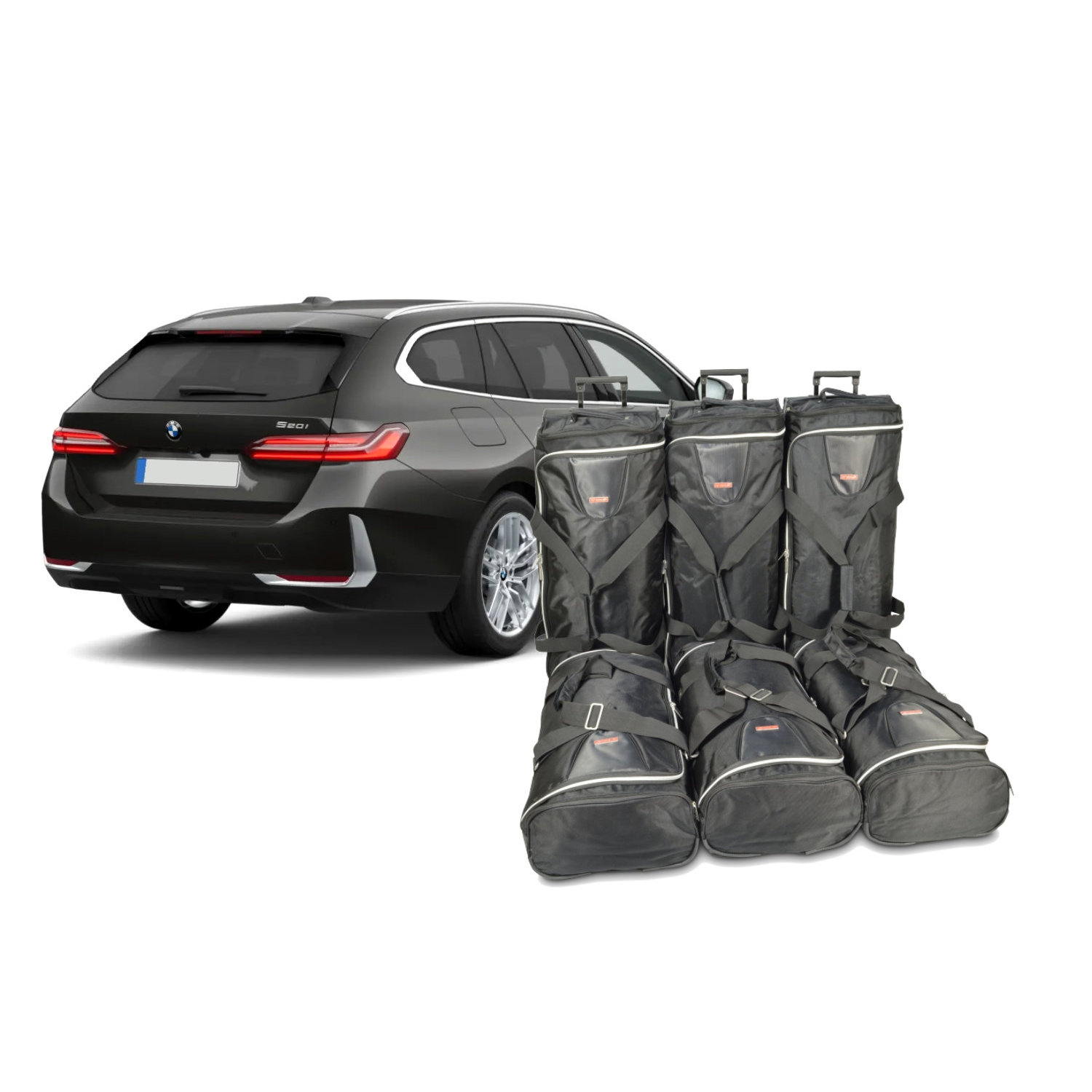 Car Bags B17501S BMW 5 er Touring -G61- Bj- 24- Reisetaschen Set- Auf Ihr Auto massgeschneidert- Das Original- Nicht fuer 530e Plug-in Hybrid