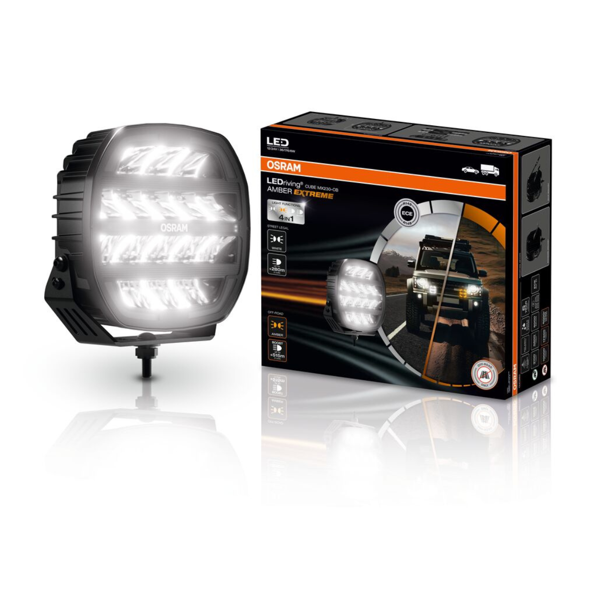 OSRAM LEDriving® Cube MX230-CB AMBER EXTREME Arbeitscheinwerfer - LEDDL137-CB X