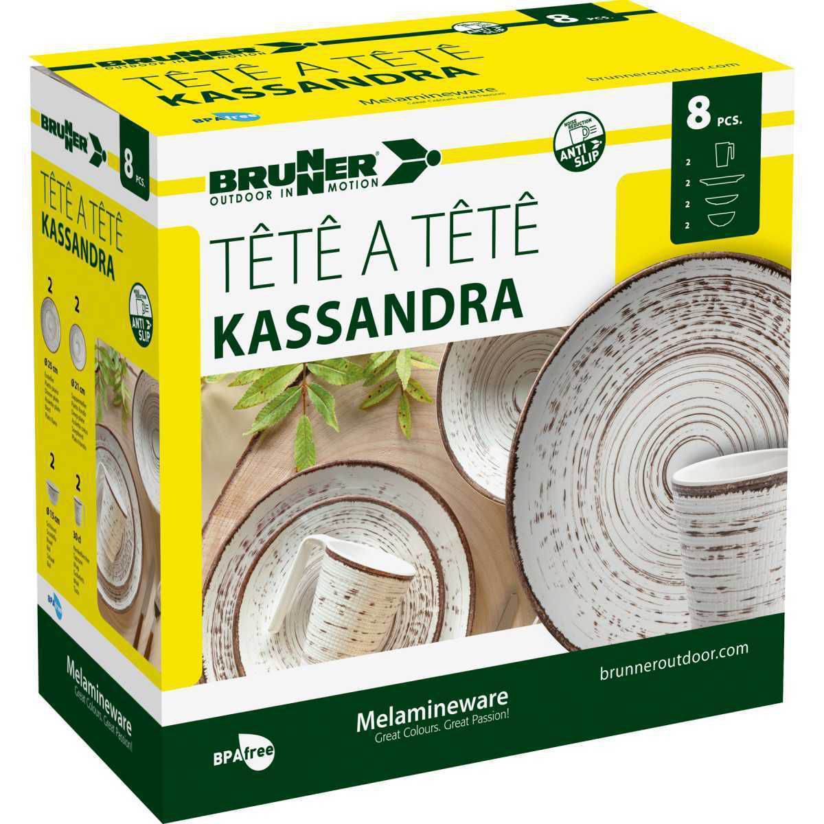 BRUNNER Kassandra Tete-a-Tete Geschirrset 8-tlg - 0830143N.C2K