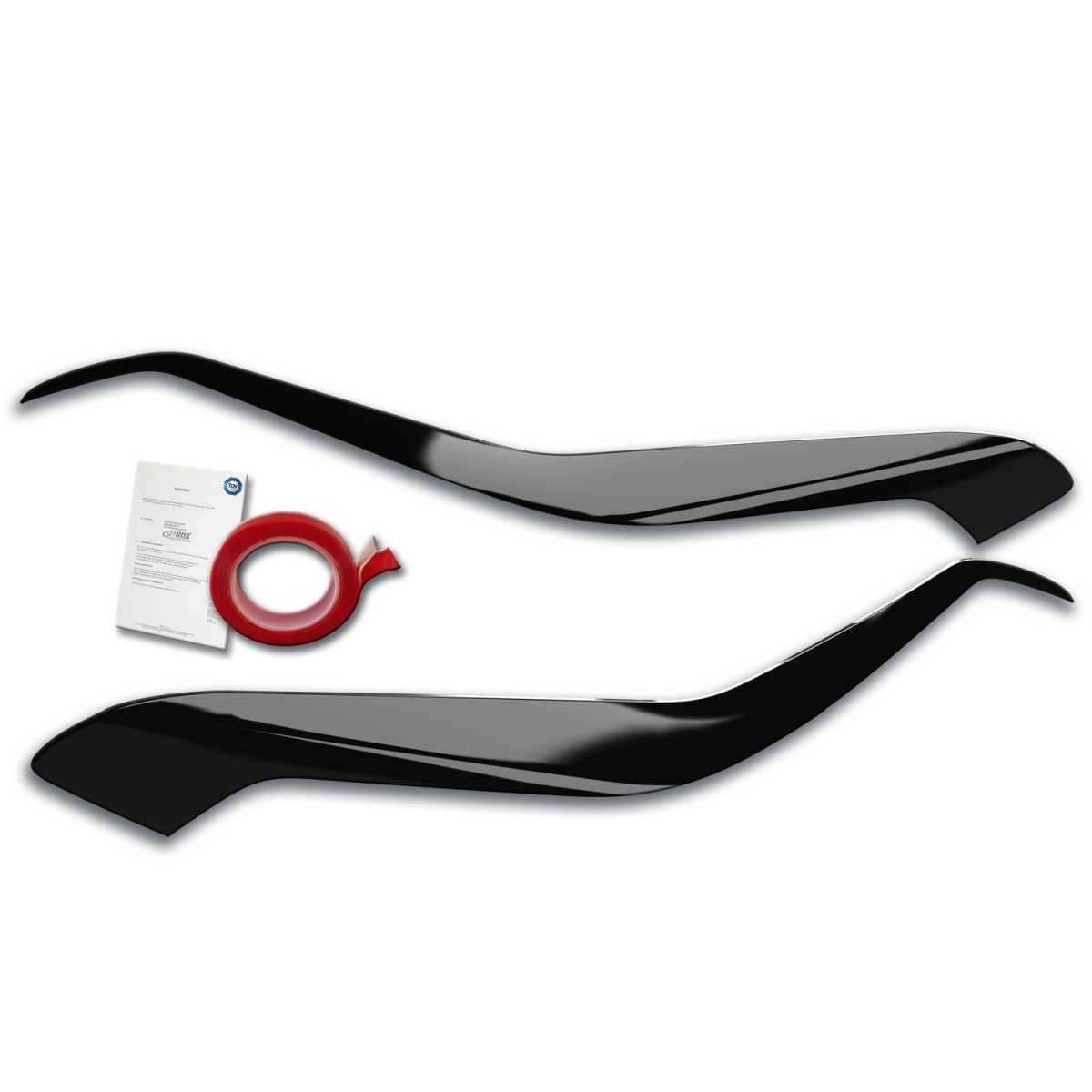 RDX Racedesign Scheinwerferblenden Boeser Blick fuer KIA Sportage QL-QLE Bj. 2015-2022 Schwarz Glaenzend - RDSB172-GZD