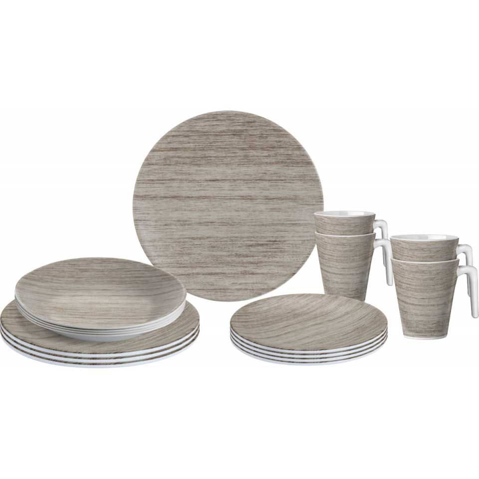 BRUNNER SEQUOIA Melamin Geschirrset BRUNNER SEQUOIA Melamin Geschirrset Art-Nr- 0830160N.C2A