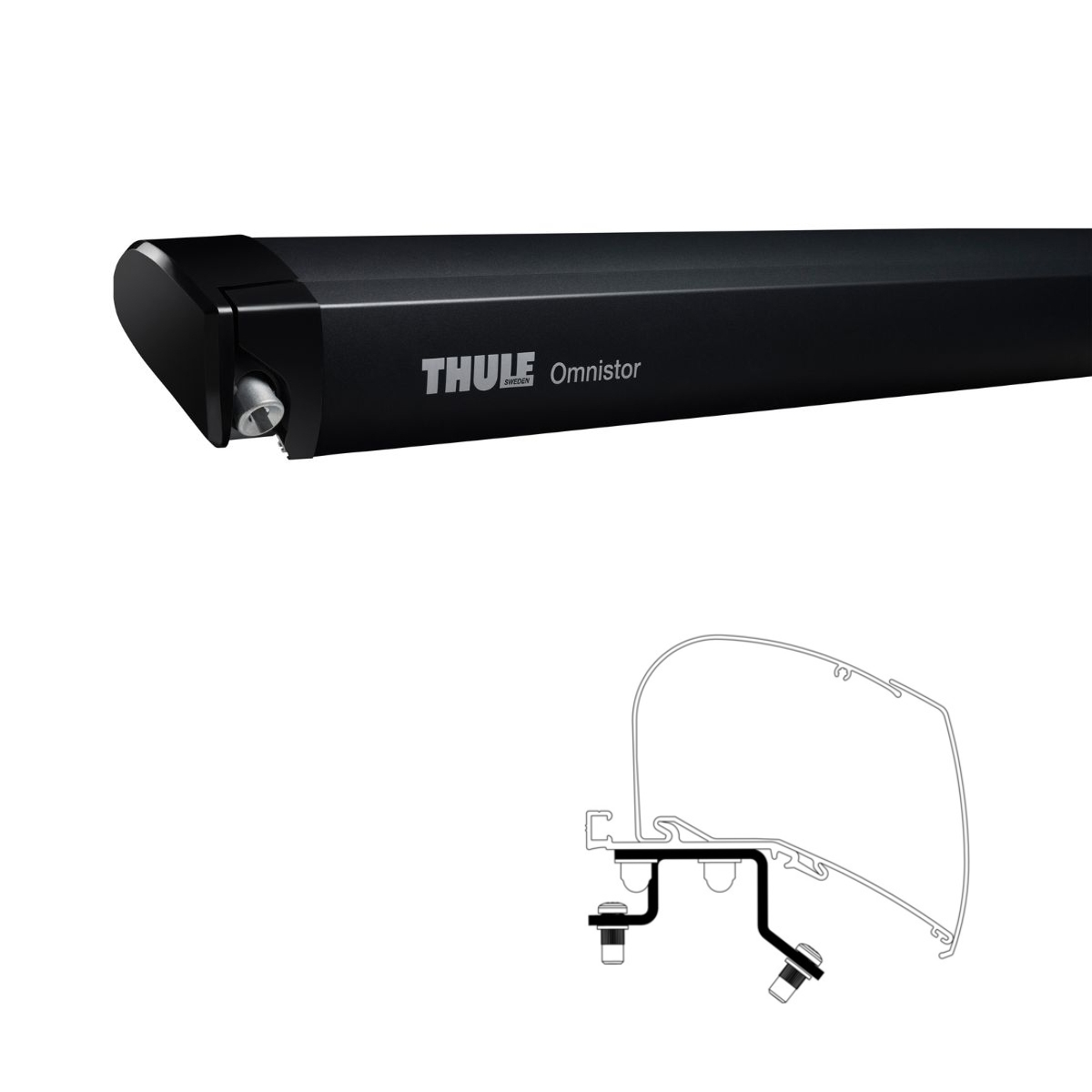 Thule Omnistor 6300 -3-75x2.50- - 302350 - Markise THULE Omnistor 6300 Mystic grau 375 cm Gehaeuse anthrazit