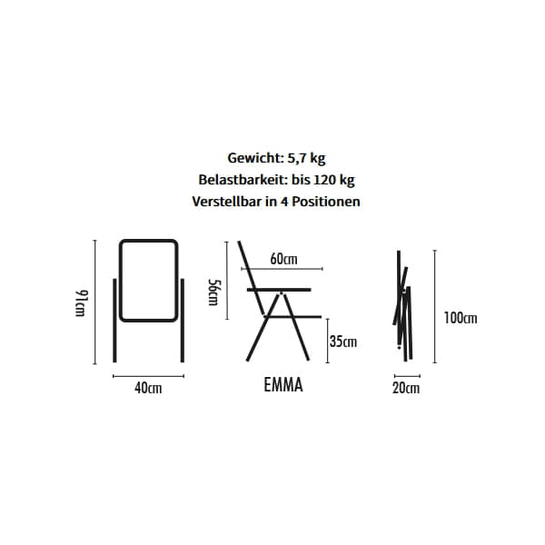 WESTFIELD Emma Stuhl vintage grey Loungesessel - Be-Smart Series - 501-110 GB