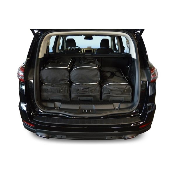 Car Bags F10801S Ford S-Max II -3- Sitzreihe eingeklappt- Bj- 15-23 Reisetaschen Set- Auf Ihr Auto massgeschneidert- Das Original