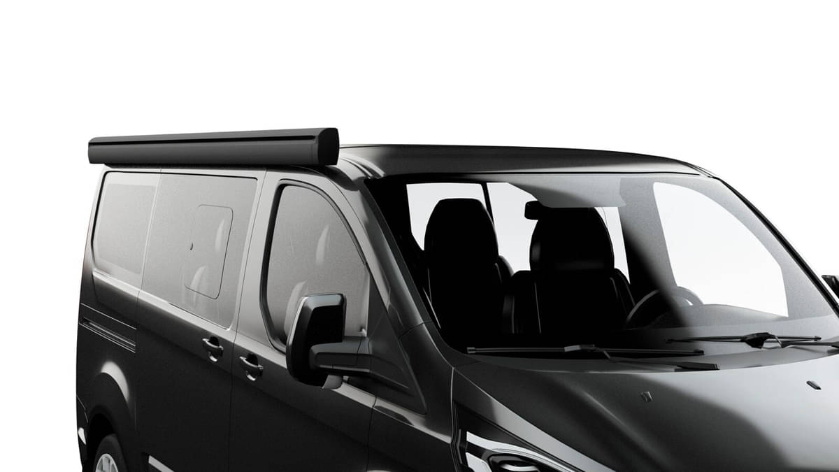 FIAMMA Markise F43 Van 300 Deep black inkl- Adapterkit Ford Custom Lift Roof H1 L2 bis Bj. 2024-08833B02R 98655Z169