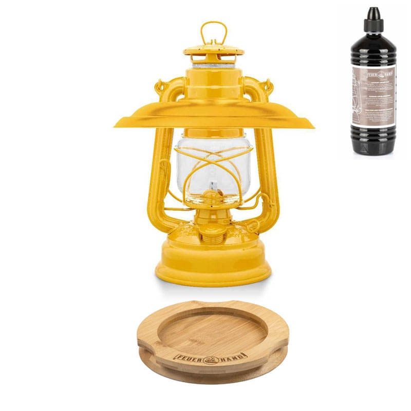 FEUERHAND Sturmlaterne 276 Signal Yellow Komplett-Set 3.0