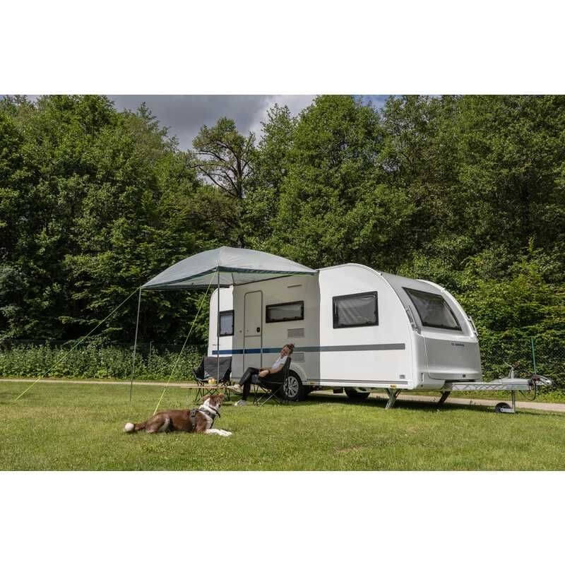 REIMO TENT Sonnenvordach PALM BEACH 2 - 300 x 240 cm - Grau-Lime - 900152