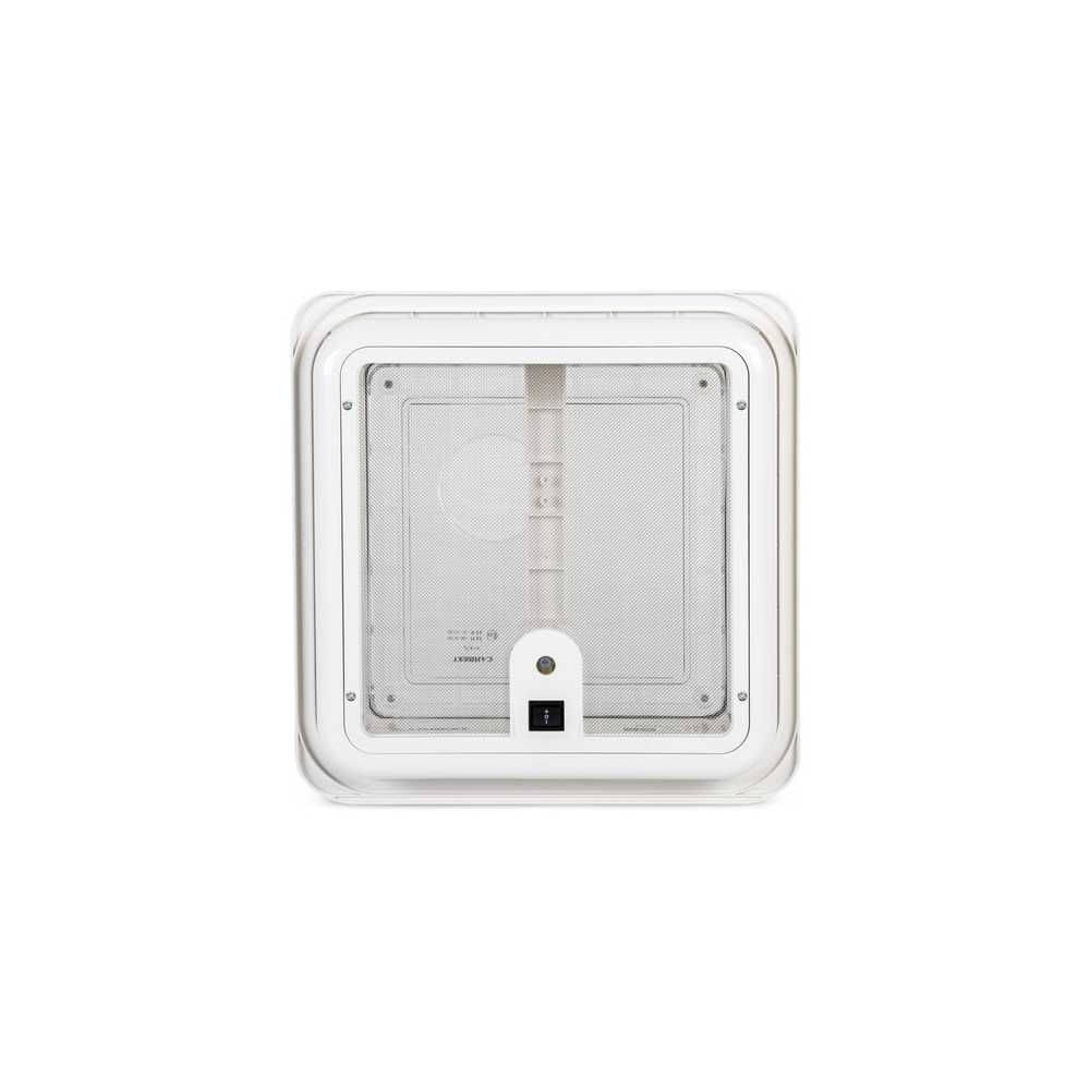 CARBEST Dachhaube PowerVent 280 x 280 mm ohne Zwangsbelueftung Dachstaerke 25-65 mm Crystal - 318530