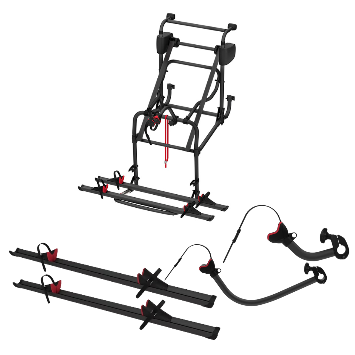 FIAMMA Carry Bike Lift 77 Deep Black Fahrradtraeger fuer 4 Fahrraeder - 02096-44A 08831A01A 08831C01A 98656M150