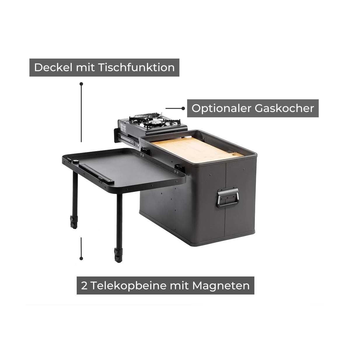 LAYZEE Kuechenbox Classic Anthrazit - LA-KI-STA