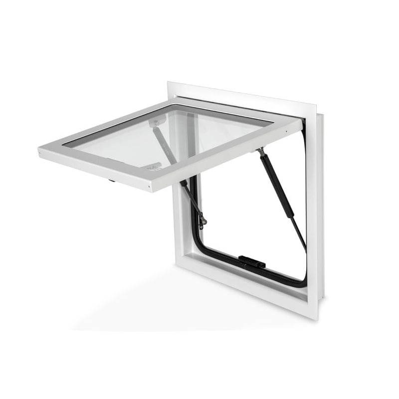 CARBEST Ausstellfenster RW EXPLORER 320 x 520 mm Echtglas Weiss - 318035