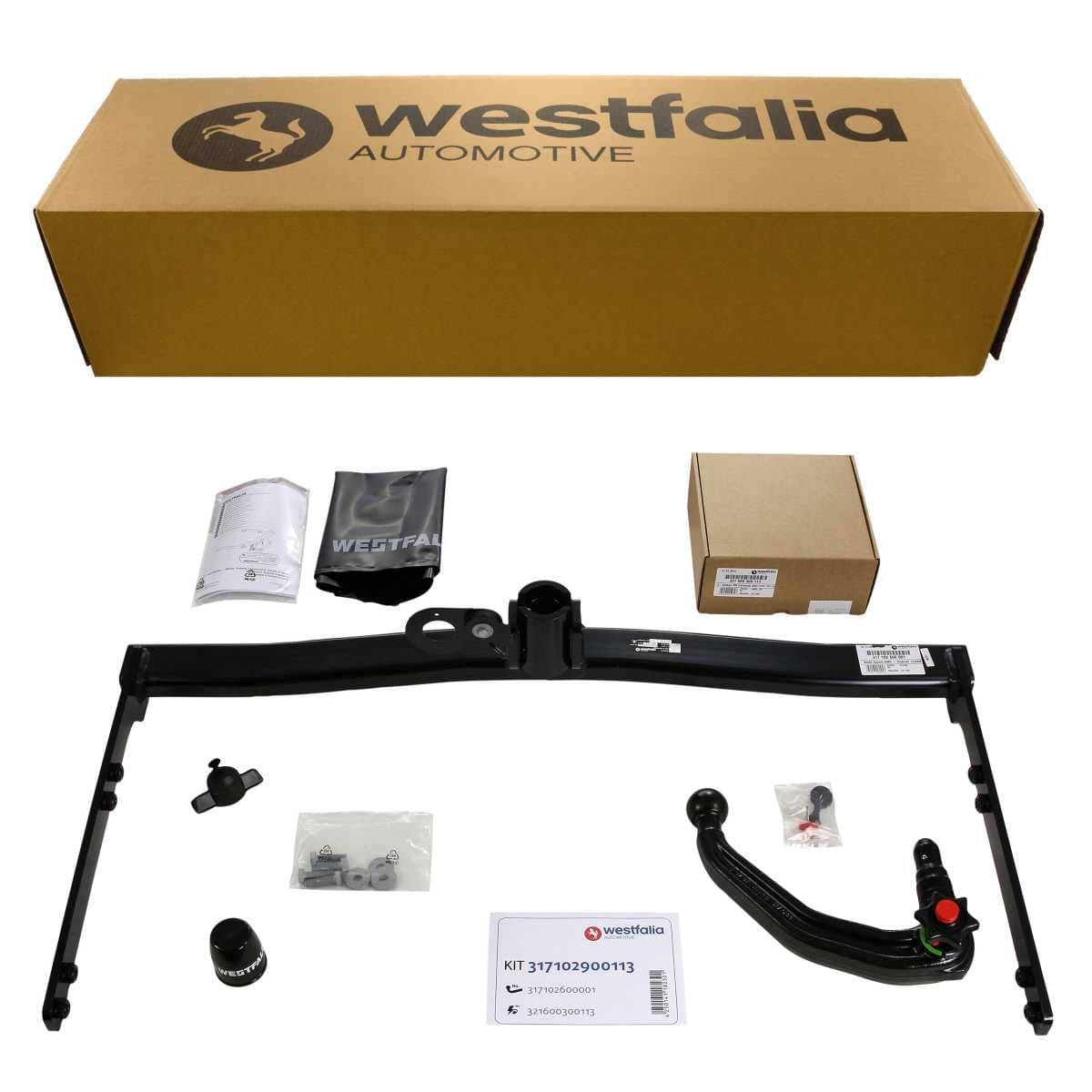 WESTFALIA Abnehmbare Anhängerkupplung Skoda Superb 06/08-05/15 Octavia 02/04-06/13 Set inkl. E-Satz Westfalia Abnehmbare Anhaengerkupplung fuer Skoda Superb II -BJ 06-2008-05-2015- Skoda Octavia II -BJ 02-2004-06-2013- - im Set mit 13-pol. fahrzeugspezifischem Elektrosatz - 317102900113