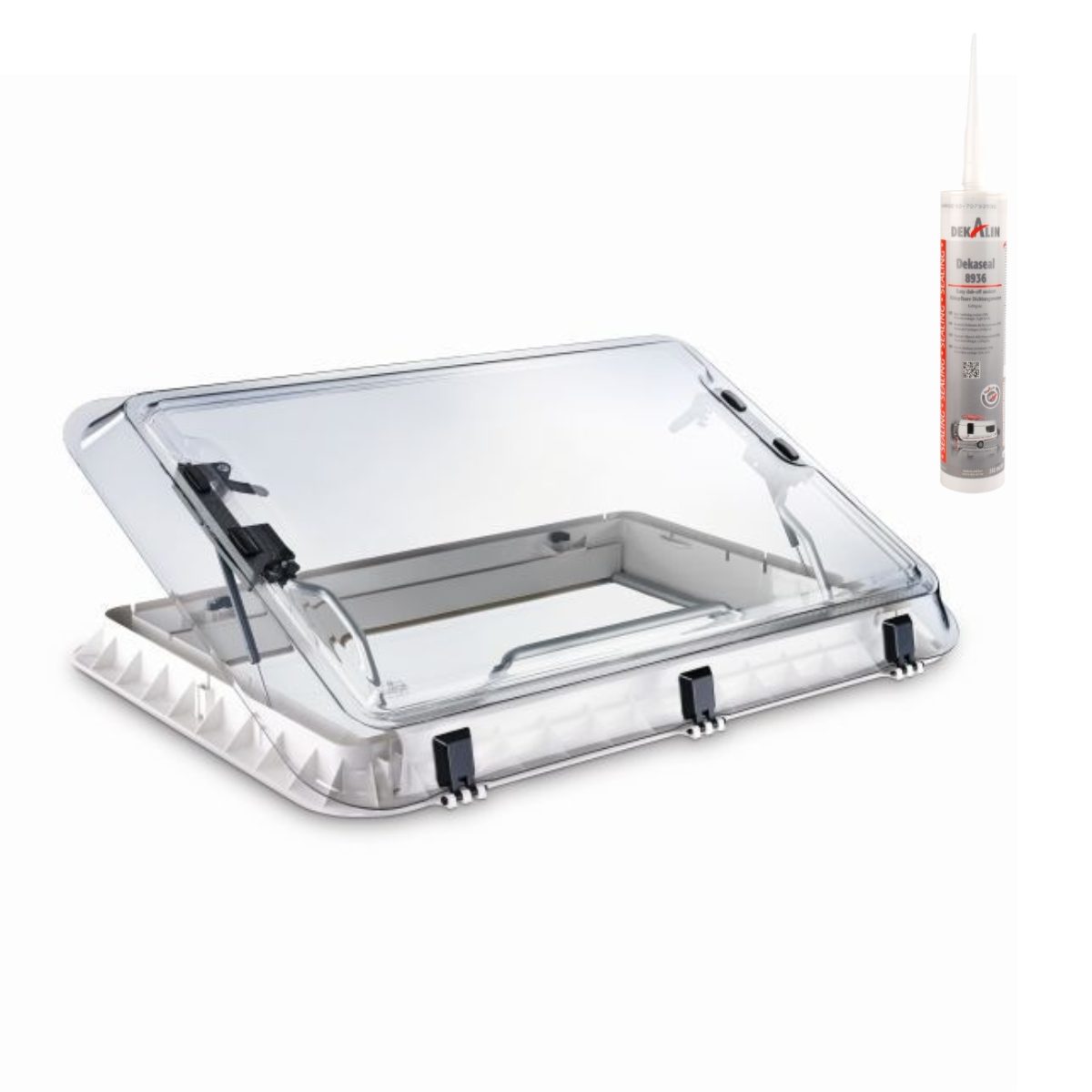 DOMETIC HEKI 2 Dachfenster Dachhaube 960 x 655 mm Dachstaerke 25 - 32 mm - DEKAseal 8936 Dichtmasse - 9104100235