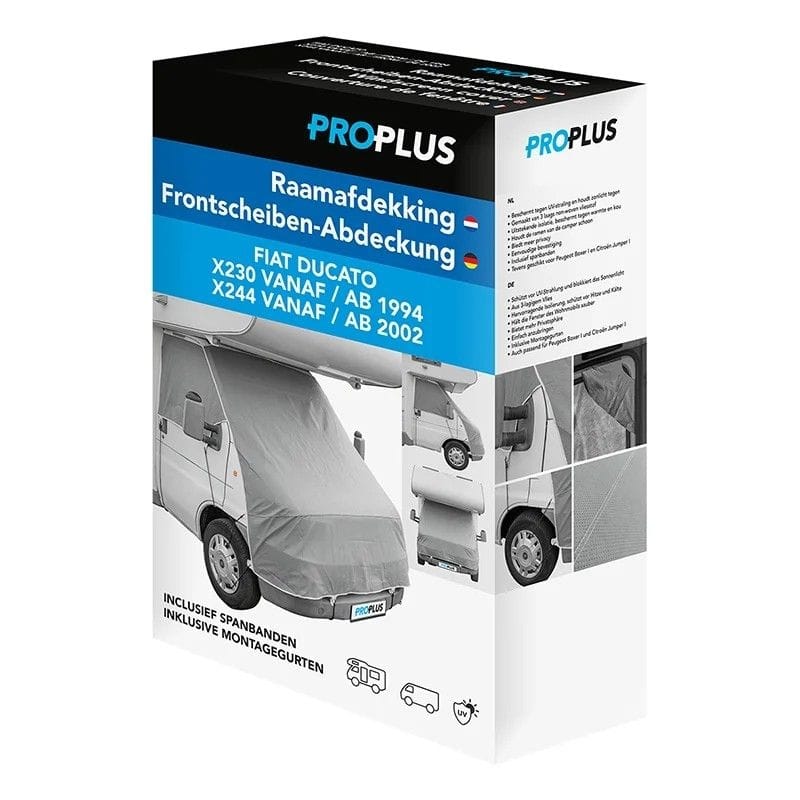 ProPlus Frontscheiben-Abdeckung -Vlies- fuer Fiat Ducato X230 ab 1994 - X244 ab 2002 – Thermo-Aussenabdeckung 610682V07