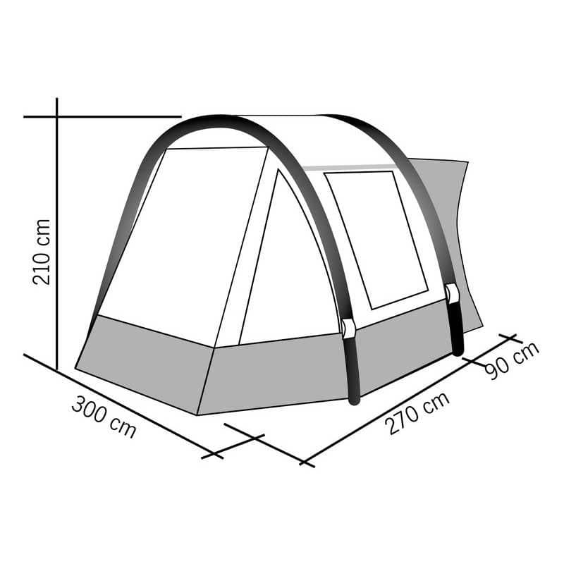 REIMO TENT aufblasbares Bus-Vorzelt TOUR EASY AIR - 936559