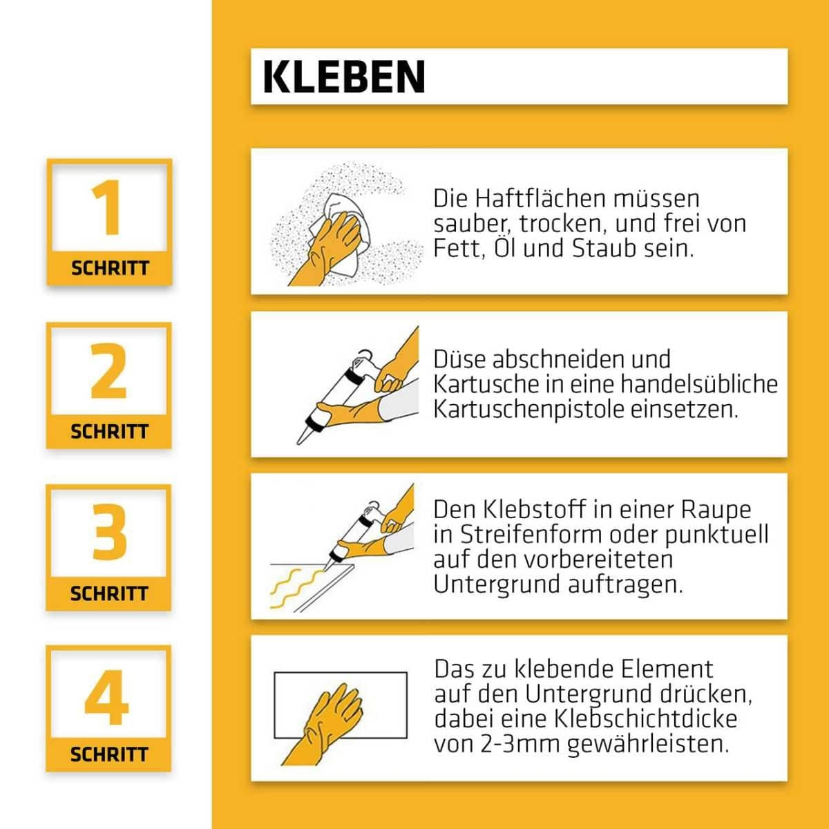 SIKA Kleb- und Dichstoff Sikaflex - 521 FC Transparent 290 ml - 181932