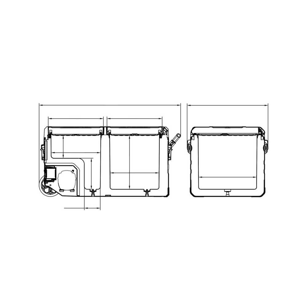 CARBEST Kompressor-Kuehlbox DualCooler 72 mit Rollen - 71455