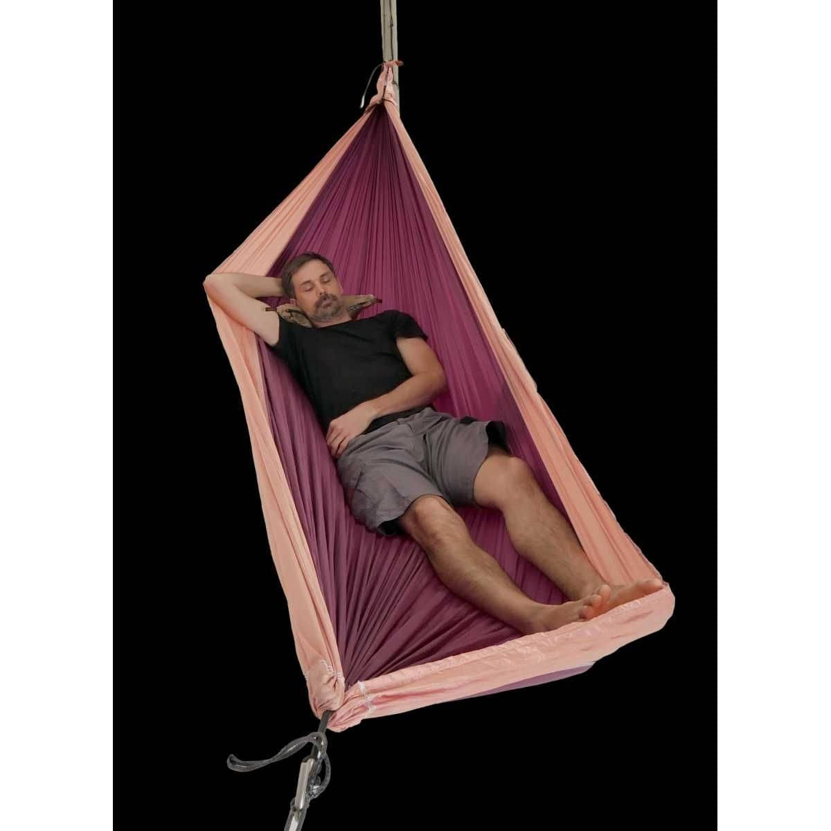 TICKET TO THE MOON Original Hammock Haengematte Plum - Peach inkl. Lightest Straps - TMO7876 TMLSTRAP