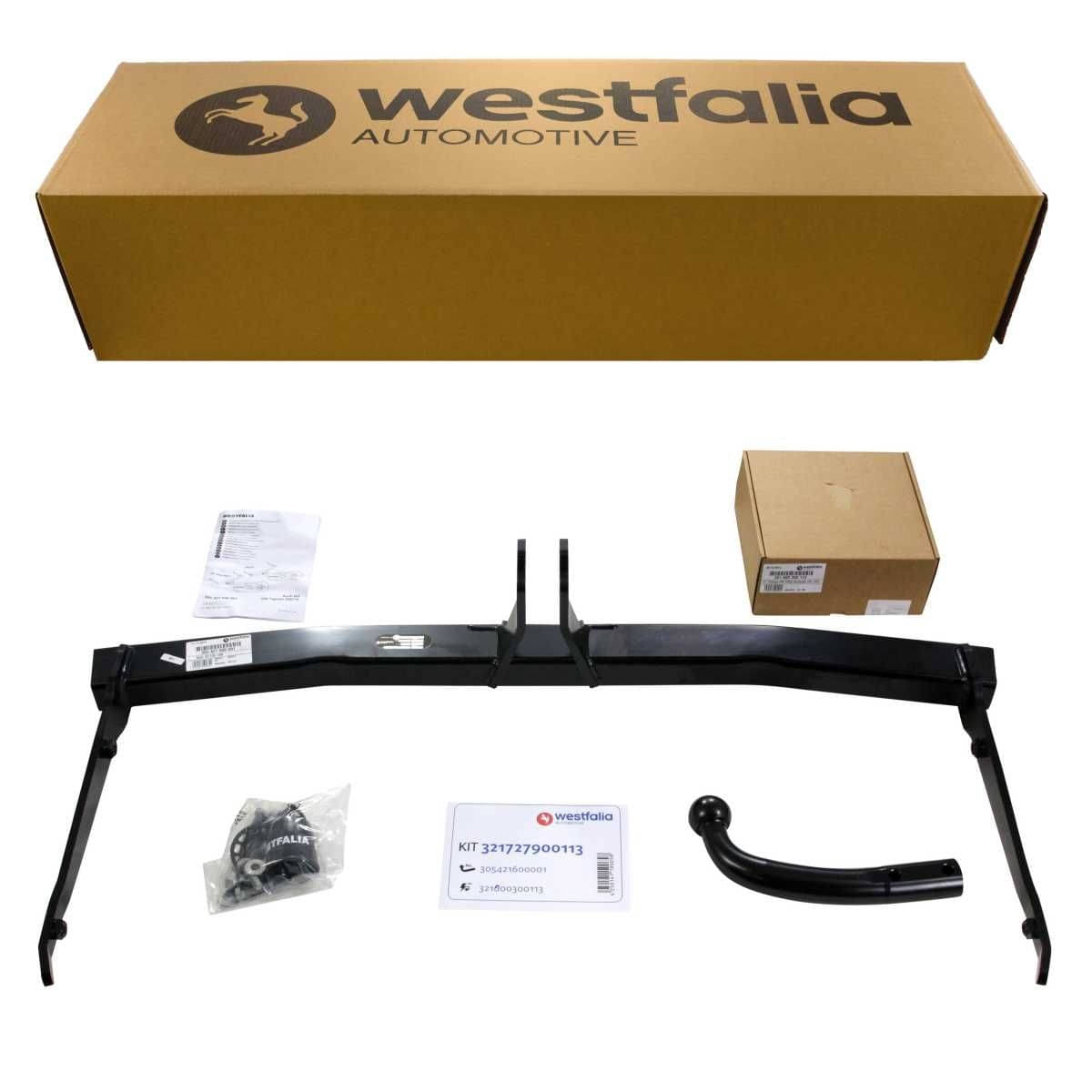 WESTFALIA Starre Anhängerkupplung VW Tiguan 11/2007-03/2016 im Set inkl 13-pol. fahrzeugspez. E-Satz Westfalia Starre Anhaengerkupplung fuer VW Tiguan -BJ 11-2007-03-2016- - im Set mit 13-pol. fahrzeugspezifischem Elektrosatz - 321727900113