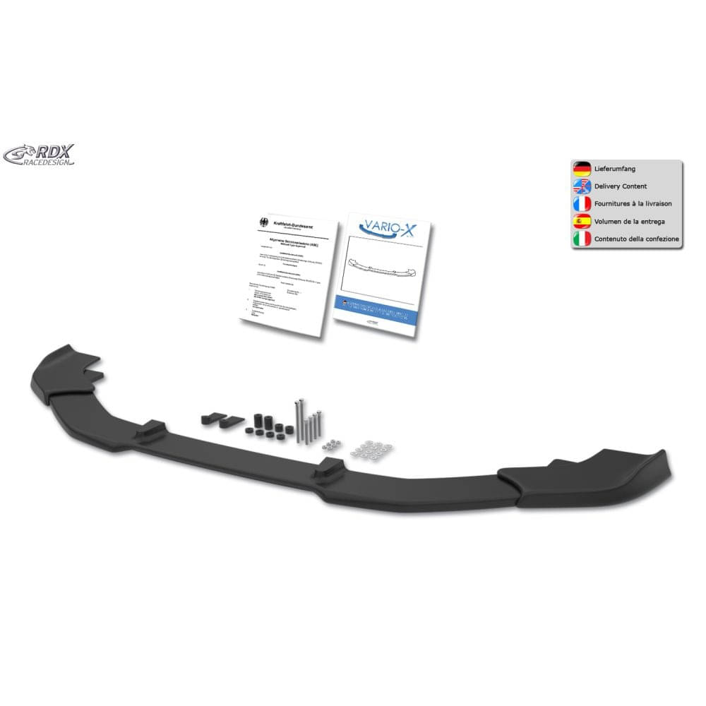 RDX Frontspoiler Frontlippe VARIO-X fuer HYUNDAI i20 N-Line-N-N Perf- BC3 ab Bj. 2020 - RDFAVX30231