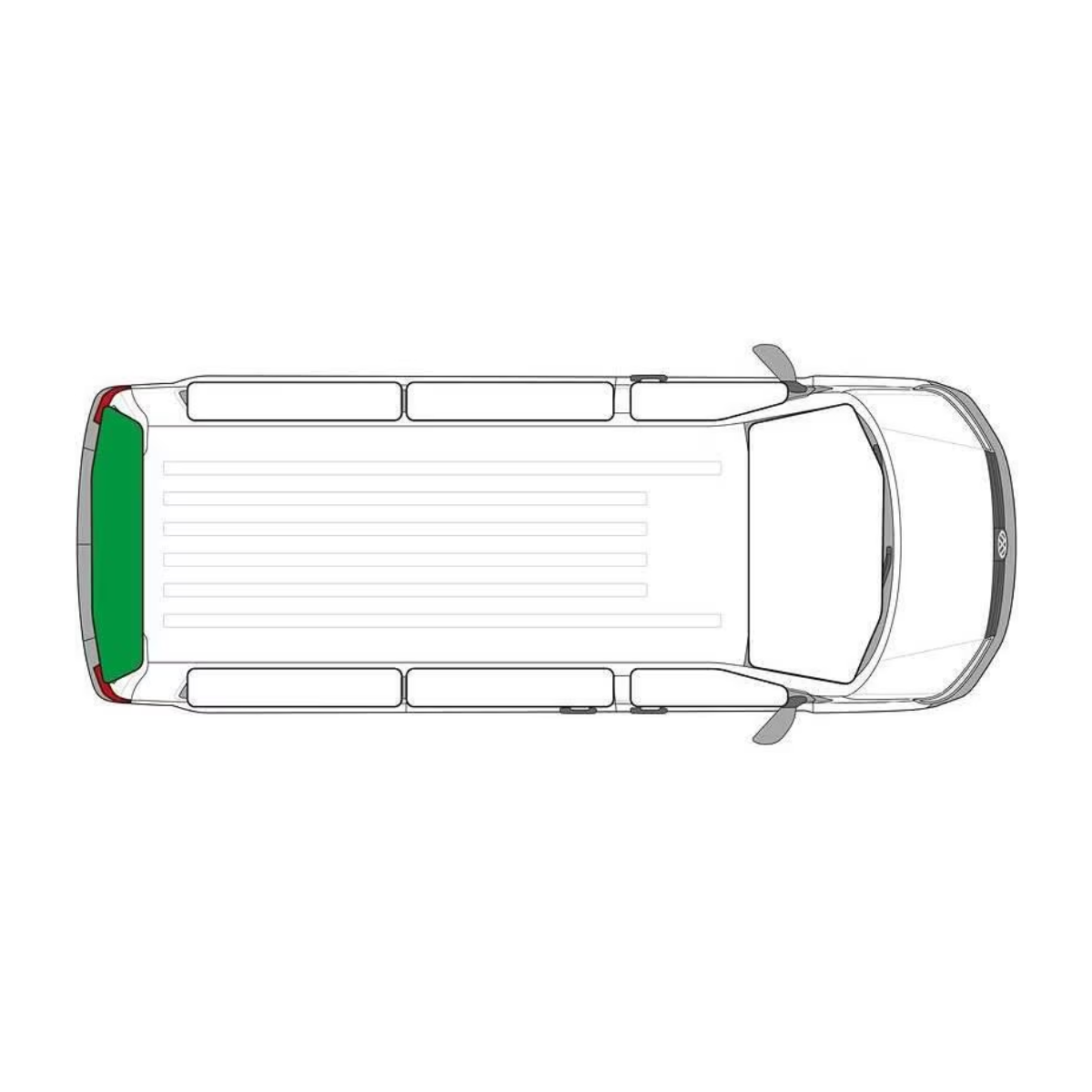 CARBEST Premium Thermomatte Heckklappe VW Caddy 3-4 Bj. 2004-2020 - 372378